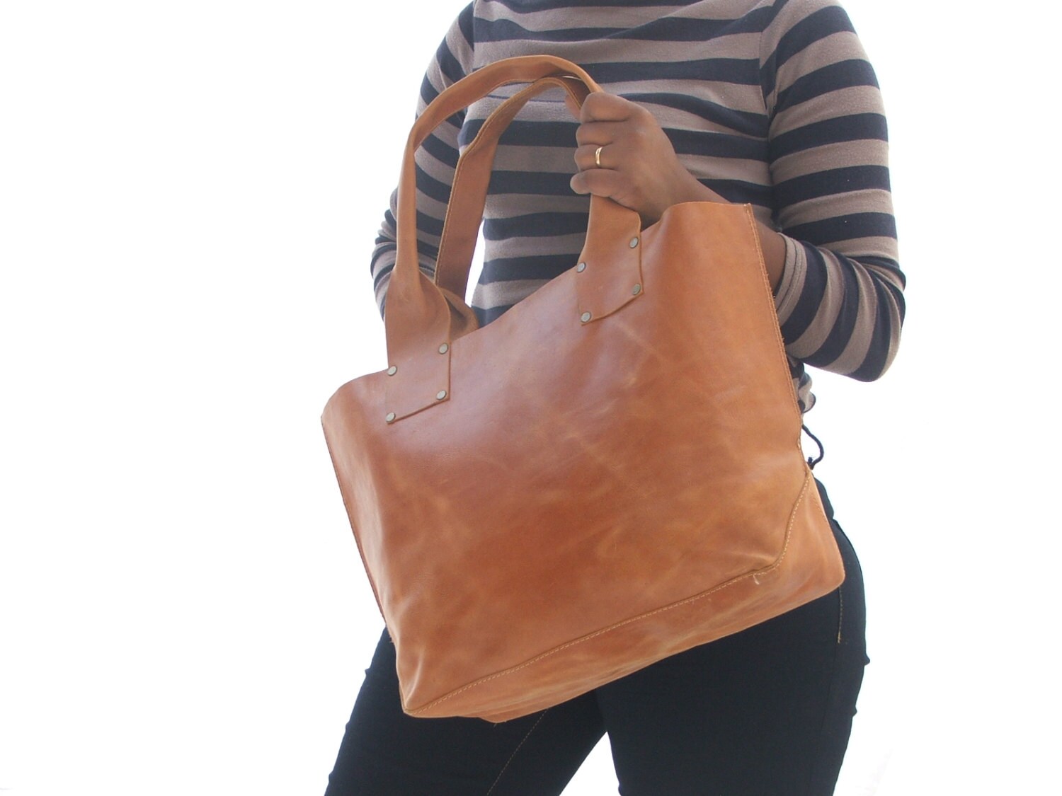 leather tote bag women leather bag leather laptop bag Etsy