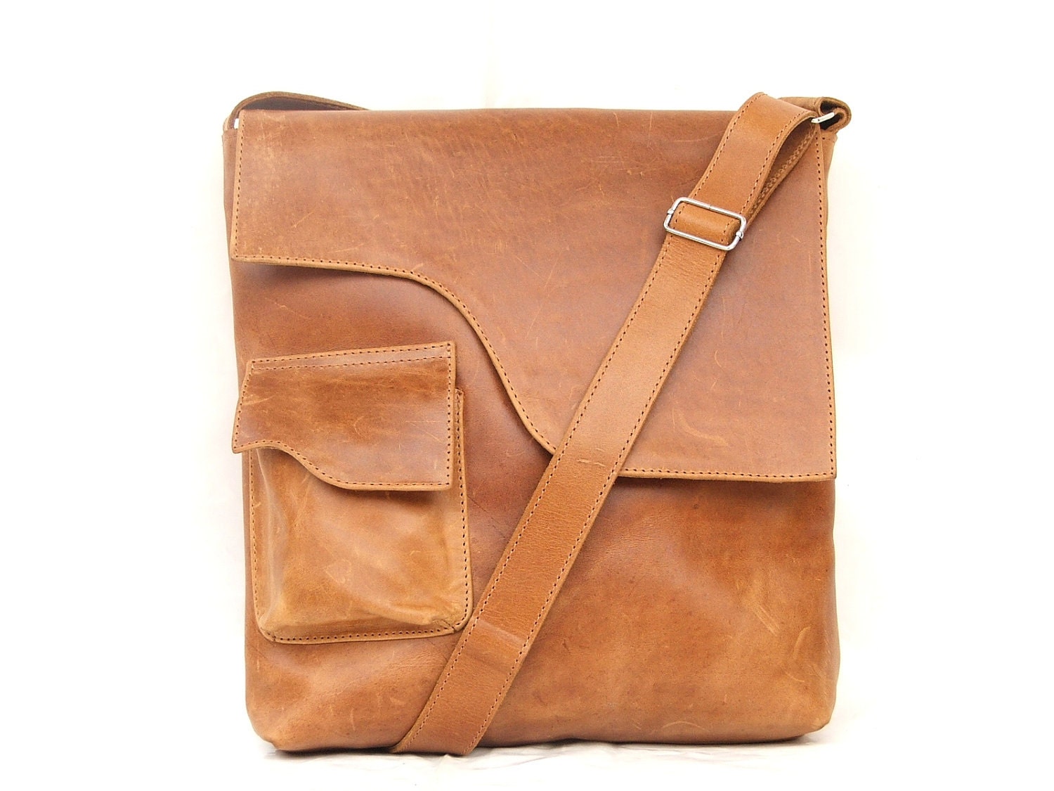 Satchel leather Messenger bag Mens Women Unisex Leather | Etsy