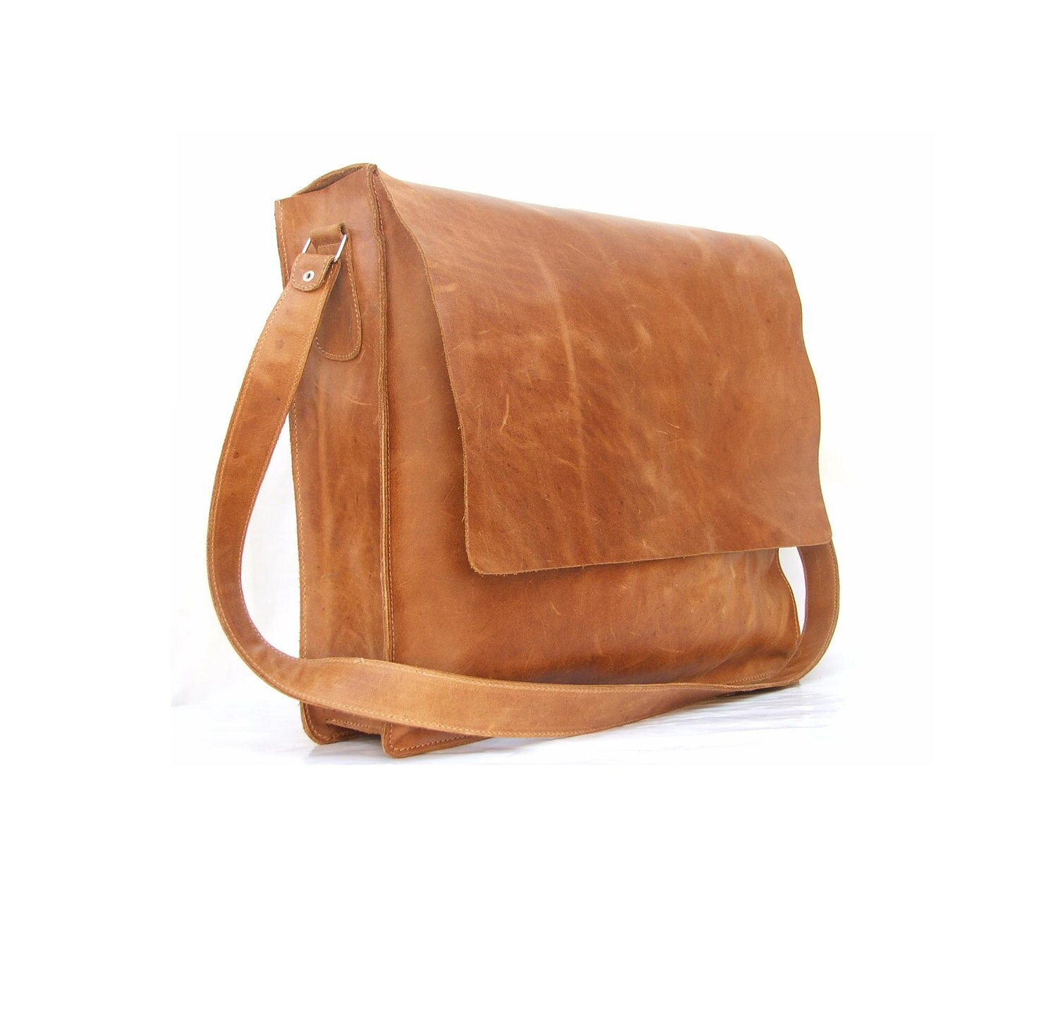Messenger bag Mens Women Unisex Brown Leather Satchel leather | Etsy