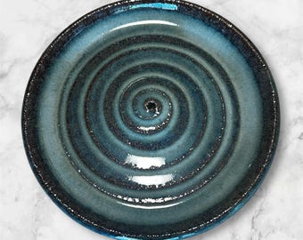 Handmade Ceramic Incense Holder - Texture options and Lots of Color Options - Dishwasher safe