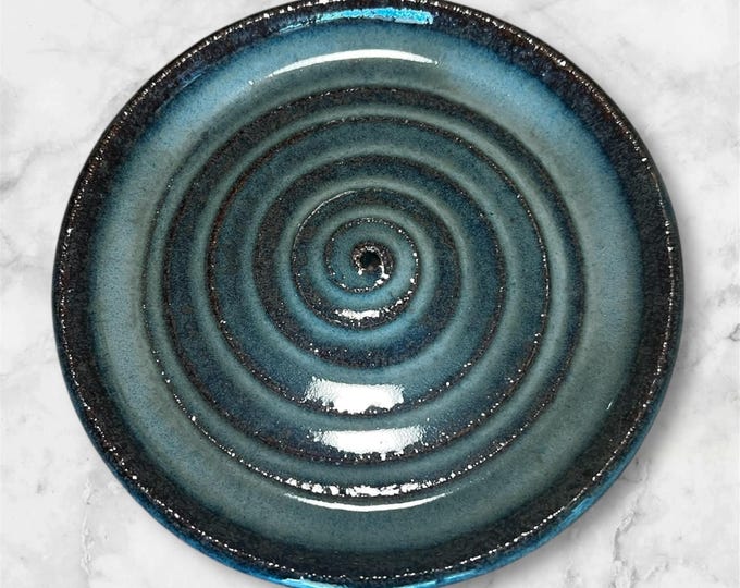 Handmade Ceramic Incense Holder - Texture options and Lots of Color Options - Dishwasher safe