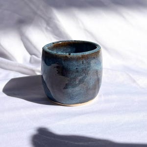 Shot Glass - Handmade Ceramic - Unique Artisan Pottery, Rustic Glazed Espresso & Tasting Cup -  Dishwasher safe