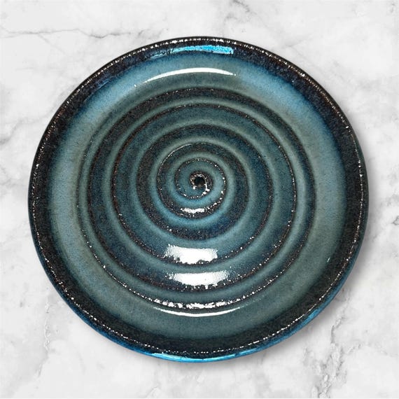 Handmade Ceramic Incense Holder - Texture options and Lots of Color Options - Dishwasher safe