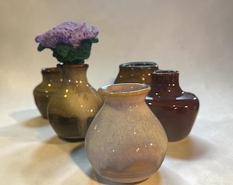Mystery Handmade Bud Vase | Unique Ceramic Mini Vase for Flowers & Decor