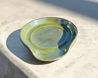 Handmade Ceramic Spoon Rest - Lots of Color Options - Multiple Sizes - Great for spoons, spatulas, and other cooking tools - Dishwasher safe