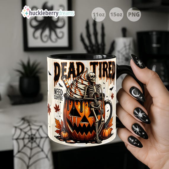 Halloween Mug Wrap PNG, Halloween Mug Wrap, Happy Halloween Mug, Autumn Mug Wrap PNG, Instant Download File, Commercial Use