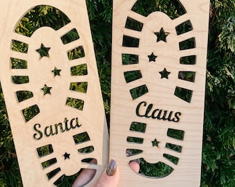 Santa’s Boot Imprint stencil – Create a Magical Footprint Effect for the Holidays