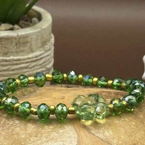 Lucky bracelet, bracelet with clover leaf, clover leaf, luck, gift to wish good luck, lucky charm, bracelet luck, gift lucky charm