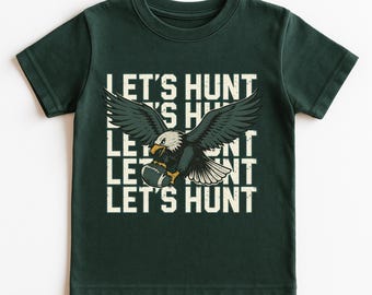 Let’s Hunt Distressed Kids T-Shirt • Philadelphia Football Youth Shirt • Game Day Outfit