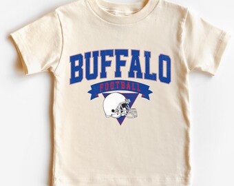 Buffalo Football Helmet Kids Shirt, Toddler Youth Buffalo Tee, Family Matching Game Day Outfit