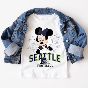 Seattle Kids Football Shirt: Youth Game Day Cotton Tee