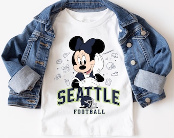 Seattle Kids Football Shirt: Youth Game Day Cotton Tee