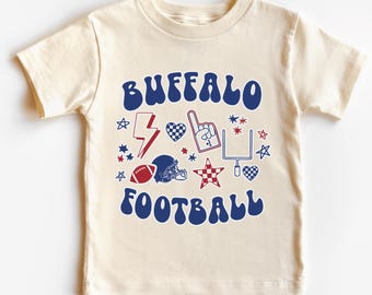 Buffalo Kids Football Shirt: Toddler Youth Game Day Tee