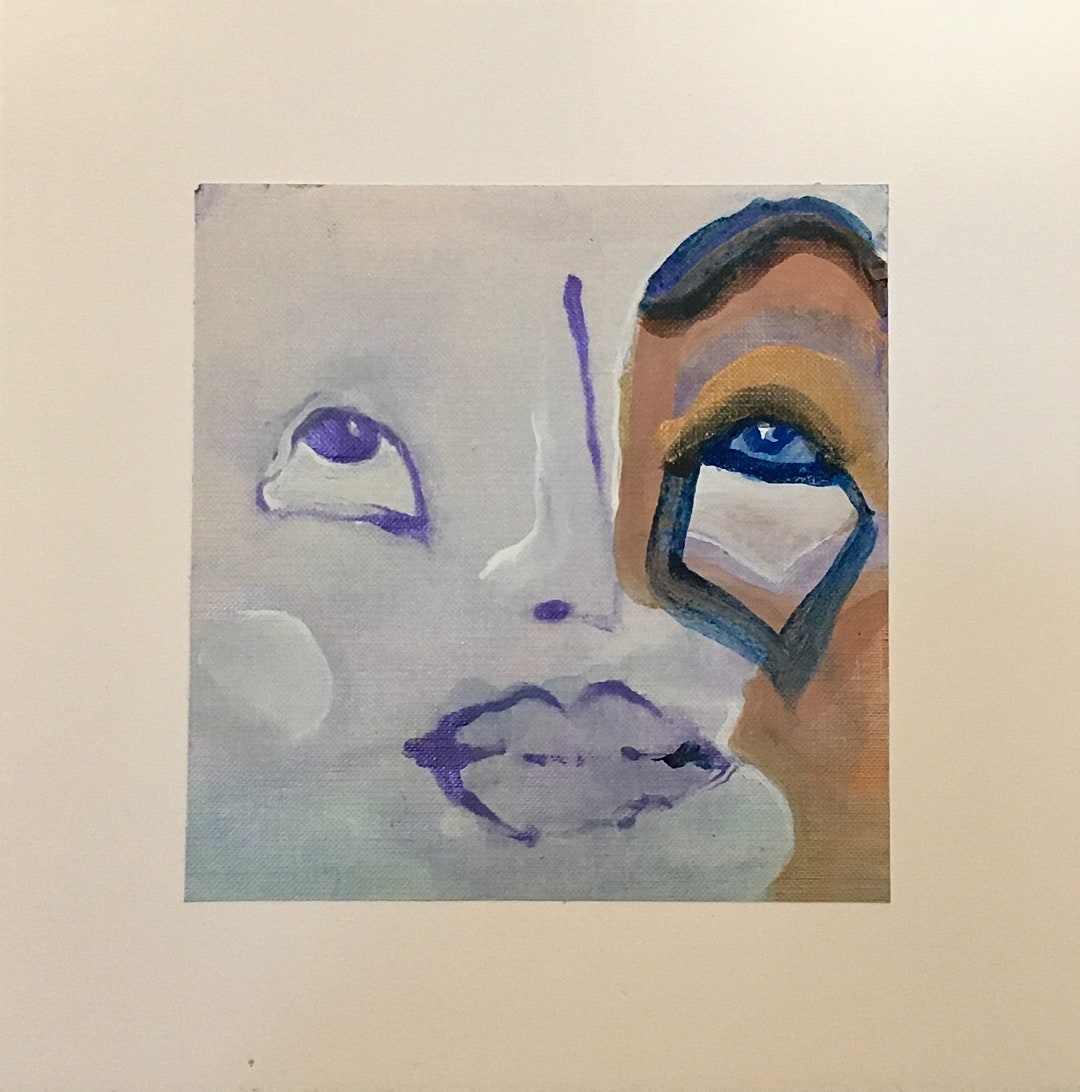 Original UNFRAMED Acrylic Painting on Canvas Paper Etsy