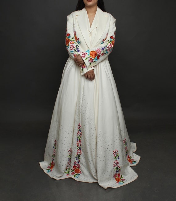 cowgirl wedding dresses MORGAN NICOLE COLLECTION AT BIRDIE BRIDAL!  My first WESTERN DRESS collection  7 dresses, 1 jumpsuit, western elegance, and the spirit of the all wrapped up into Volume 1! This gown is the YEE White Western Wedding Dress Suit: