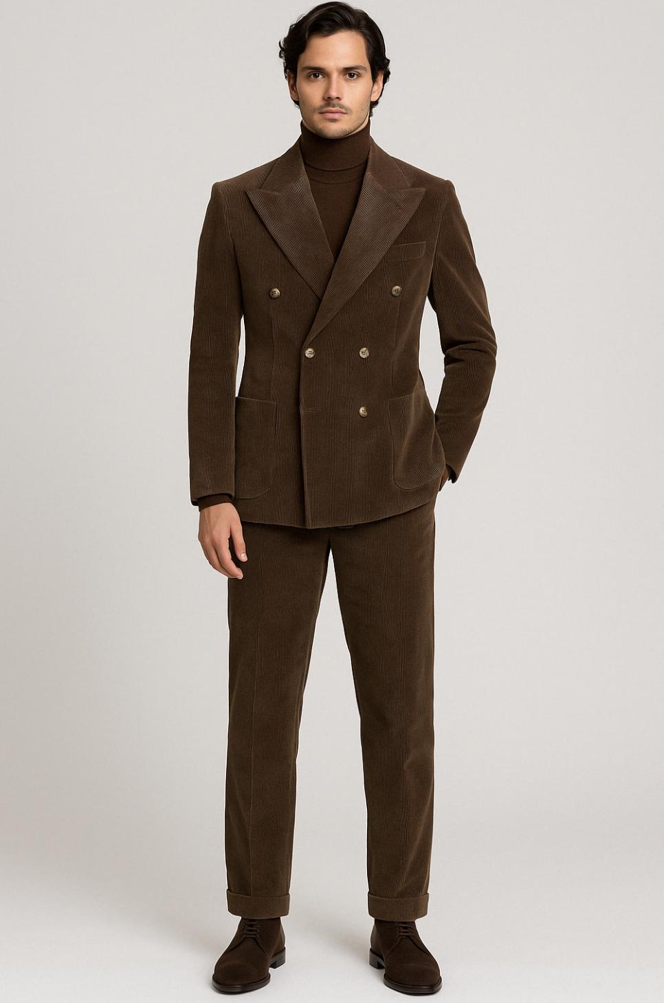 60s french doublebreasted corduroyjacket NEW MENS DOUBLE BREASTED