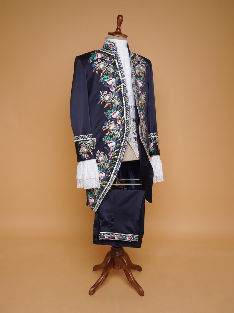 Men 18th Century Rococo Period Costume Suit, 1700s Historical Theatre ...