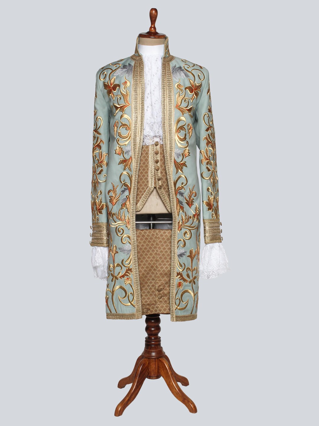 Customize Cotton 18th Century Rococo Period Costume 3pc Suit Carnival ...
