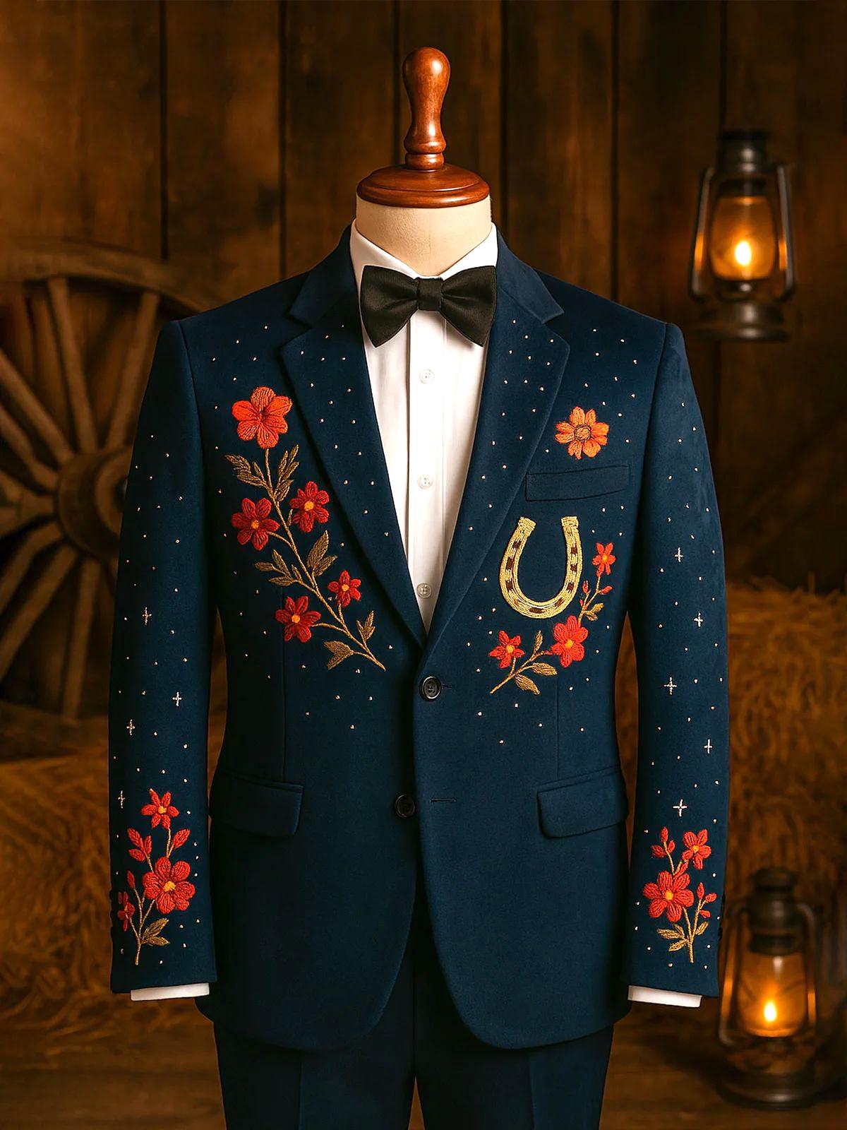 Mens Rhinestone Suit Jacket