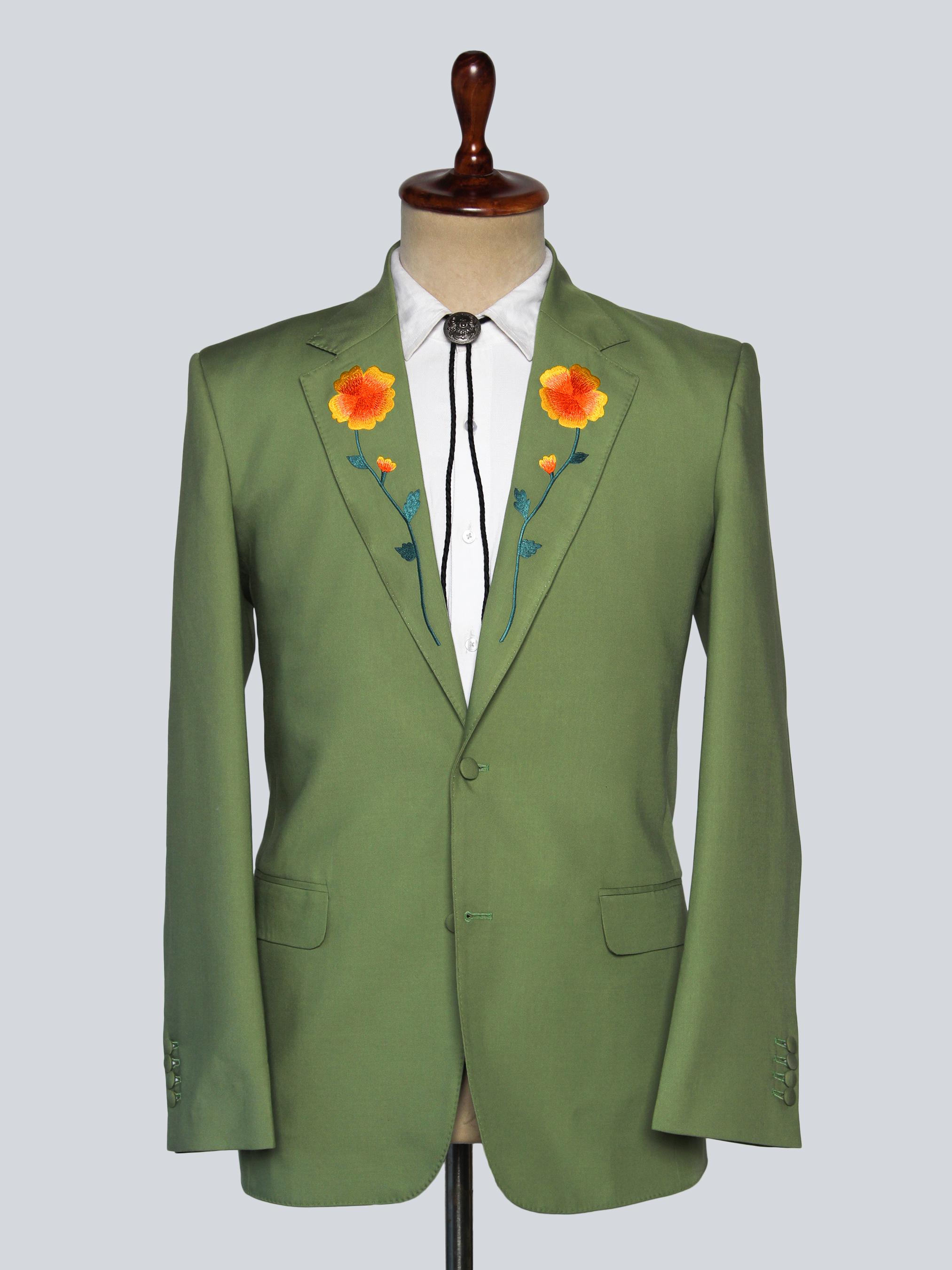 Floral Mens Suit Jacket