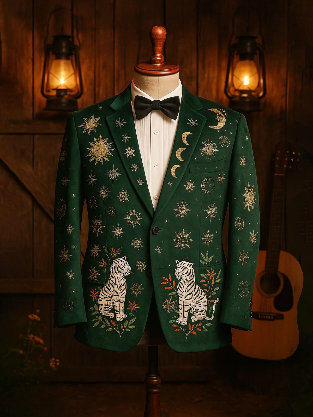Custom Red Emerald Green Jacket
