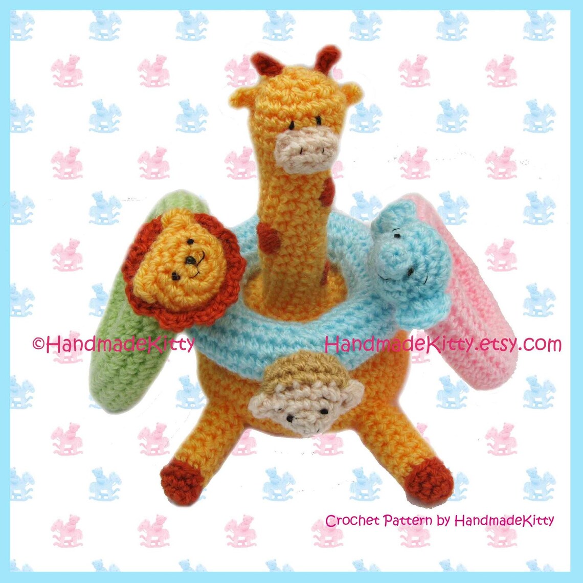 Kirin Giraffe Jungle Stacker Amigurumi PDF Crochet Pattern by Etsy