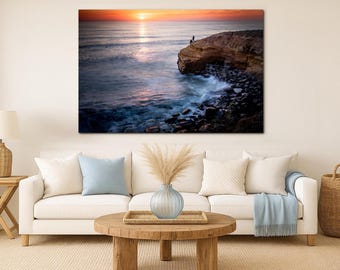 Sunset at Sunset Cliffs Photography. San Diego Pacific Beach.