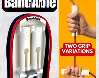 Bundle Deal – 2 Adjustable Handles, Wall Mount, Door Anchor, 3 Bands (3–50 lbs) – Lockable, Swappable Resistance Band System – BandAble