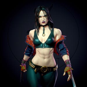 Mutant Girl with Claws sfw+nsfw 3D STL File, 3D Digital Printing