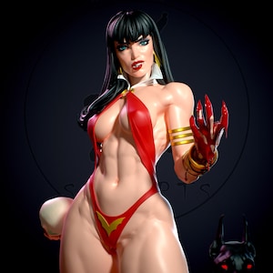 Vampire Girl sfw+nsfw 3D STL File, 3D Digital Printing