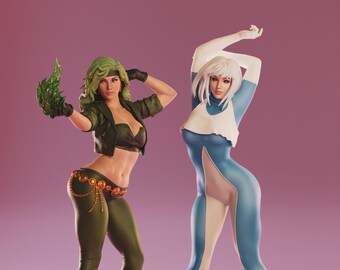 Grabación y congelación de 2 modelos sfw+nsfw, archivo STL 3D, impresión digital 3D