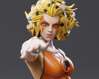 Fast Cat Girl 3D STL File, 3D Digital Printing
