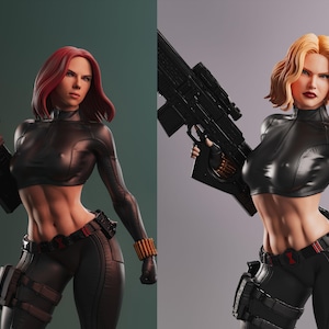 Widow Girls 3D STL File, 3D Digital Printing