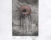 Original Handmade Print - I.C.U. 4/10