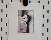 Original Handmade Print - Thinking 7/8