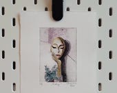 Original Handmade Print - Thinking 4/8