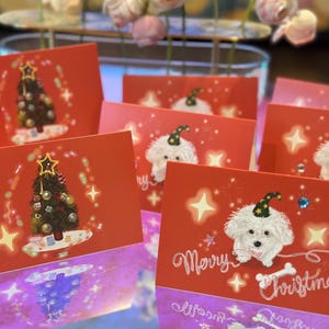 Weihnachtskarten Set (15 Count), Weihnachtskarten, lustige Weihnachtskarten, leere Karten, Katzenkarten, Hundekarten, Weihnachtskarten, süße Karte, 4 x 6 Zoll