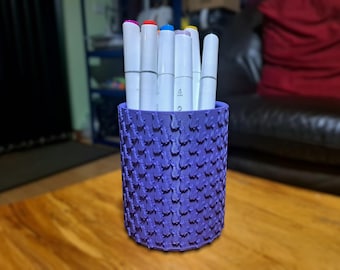 Katzen-Design-Stifthalter, 3D-gedruckter Bleistift-Organizer für Katzenliebhaber, niedliches Schreibtischzubehör Geschenk für Lehrer, Kinder, Künstler und Schriftsteller