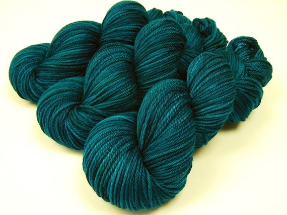 Bulky Hand Dyed Yarn 100% Superwash Merino Wool Ink Tonal -  Portugal