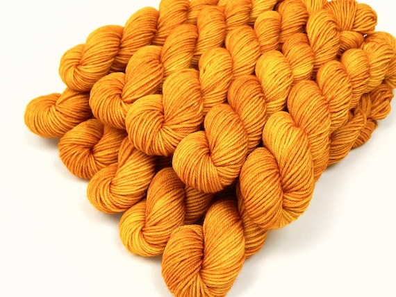 Campfire Sock Yarn, Hand Dyed Yarn, Orange and Gray Yarn, Indie