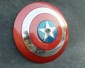 Escudo del Capitán América: accesorio de cosplay de acero de calibre 18