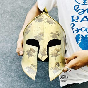 Medieval Spartan Helmet l King Leonidas Steel Helmet | Cosplay Halloween Costume