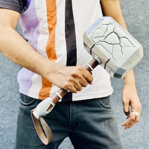 Thor Mighty Hammer (Love And Thunder Movie) Mjolnir Broken Hammer | Cosplay Best Gift For Adults