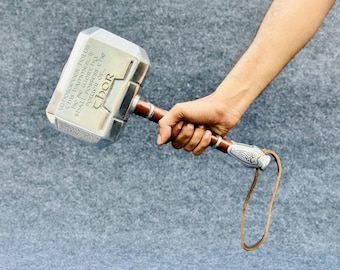 Steel Thor Hammer Replica: Norse Mythology Cosplay Prop