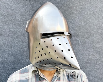 Middeleeuwse jachtschedelhelm | Kostuumaccessoire middeleeuwse krijger