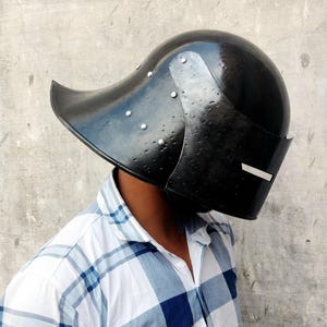 Medieval European Helmet With Visor | LARP Cosplay , Costume Halloween , Role-Play