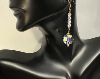 Earrings For Bride Crystal Earrings For Wedding Elegant Bride Earrings Shimmering Crystal Earrings For Gift For Wife Gift For Mom