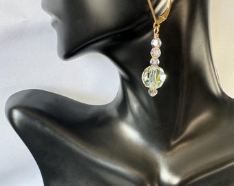 Elegant Crystal Earrings For Bride Crystal Earrings For Wedding Elegant Drop Earrings Shimmering Crystal Earrings For Gift For Wife