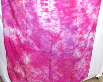 Silk Scarf Pink Purple White Wild Rag Hijab Large Square Womens Women