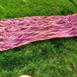 Silk Veil Pink Fuchsia Brown White Tiedye Bellydance image 2